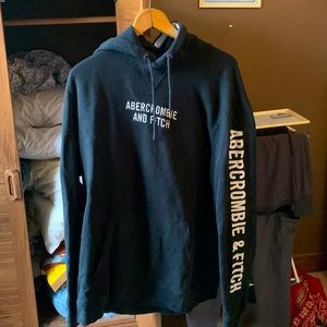 Black and white Abercrombie & Fitch hoodie